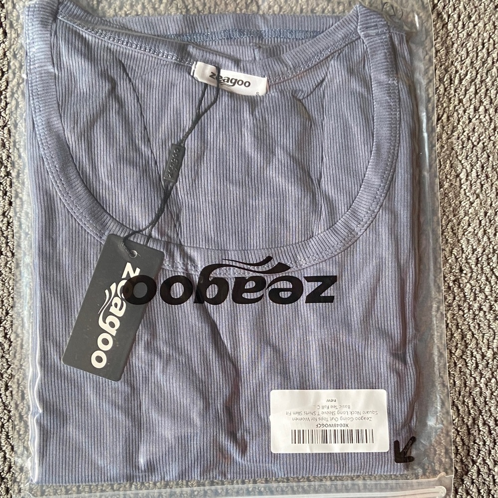 Zeagoo Men's Gray Short Sleeve Tee